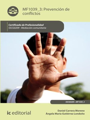 cover image of Prevención de conflictos. SSCG0209